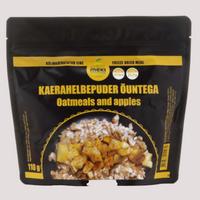 Meki Auzu pārslu biezputra ar āboliem 110g Brokastis Gatava tūrisma pārtika