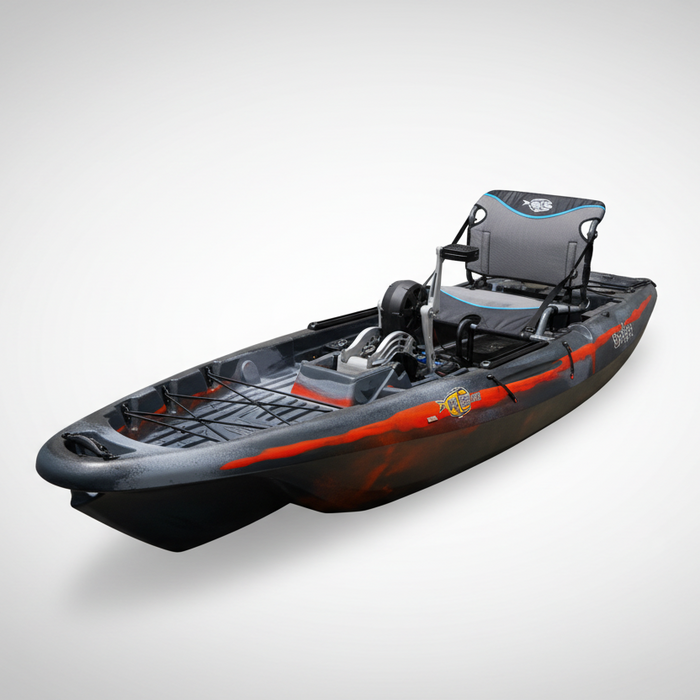 Fishing kayak with seat and rod holders big fish 105 venom