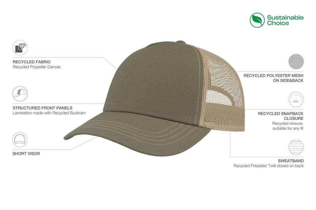 Cap canvas olive khaki - Outfish