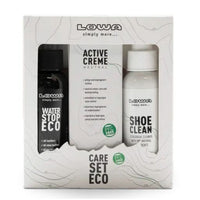 LOWA CARE SET ECO, neutral ādas kopšanas komplekts ar krēmu, tīrītāju un ūdensnecaurlaidīgu spreju bez PFC.