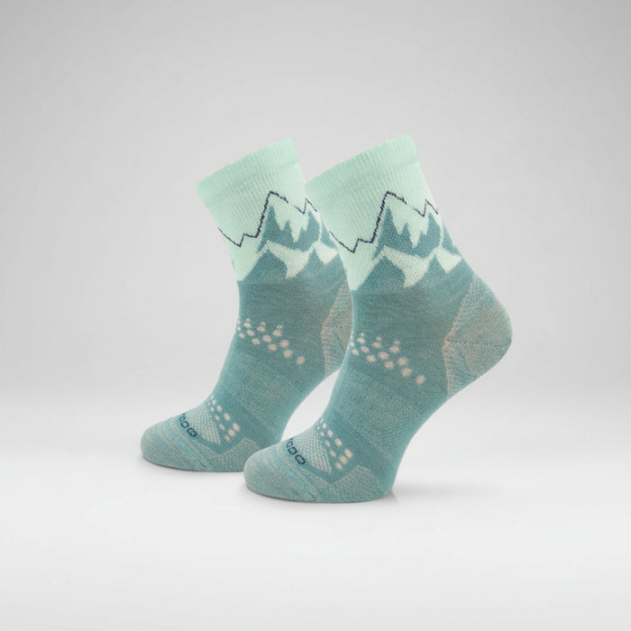 Comodo All Trail Hiker Thin Alpaca Merino socks ocean