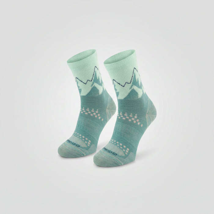 Comodo All Trail Hiker Thin Alpaca Merino socks ocean