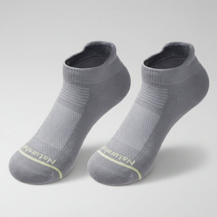 Трекинговые короткие носки Wind Walked с Coolmax, быстросохнущие, серые