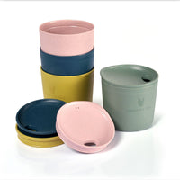 Light My Fire MyCup´n Lid Short 4-pack dabai draudzīgs, viegls, stabils un saliekams dzērienu kausu komplekts ar vākiem.