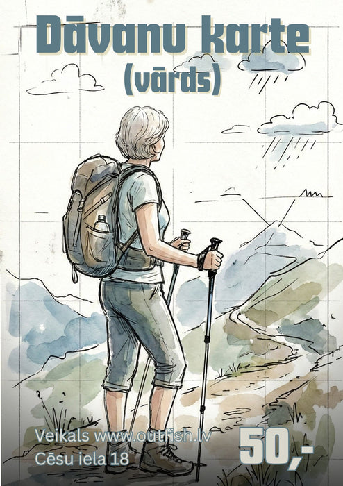 Dāvanu Karte "Tūriste dodas ceļā"