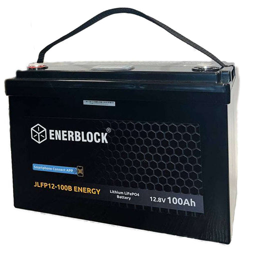 ENERBLOCK lithium battery LiFePO4 LFP 12V 100AH BMS 1280WhBatteriesEnerblockOutfish