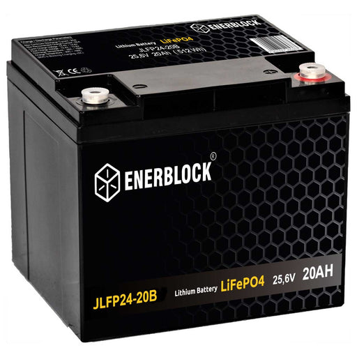 ENERBLOCK Lithium battery LiFePO4 LIT LFP 12V 20AH BMS 256WhBatteriesEnerblockOutfish