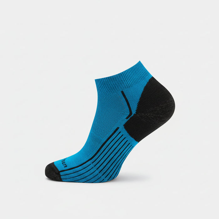 Zemas pārgājienu zeķes ar COOLMAX NIS SNEAKER KEVLAR zilas