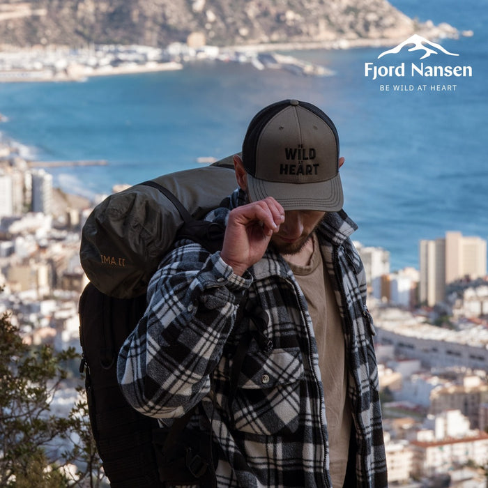 TRUCKER NAĢENE BWAH olīvmelna beisbola cepure