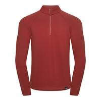 Fjord Nansen VIK 1/4 ZIP MEN Sweatshirt Oaky Red