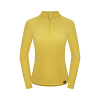 Fjord Nansen VIK 1/4 ZIP WOMEN Sweatshirt – Amber Yellow