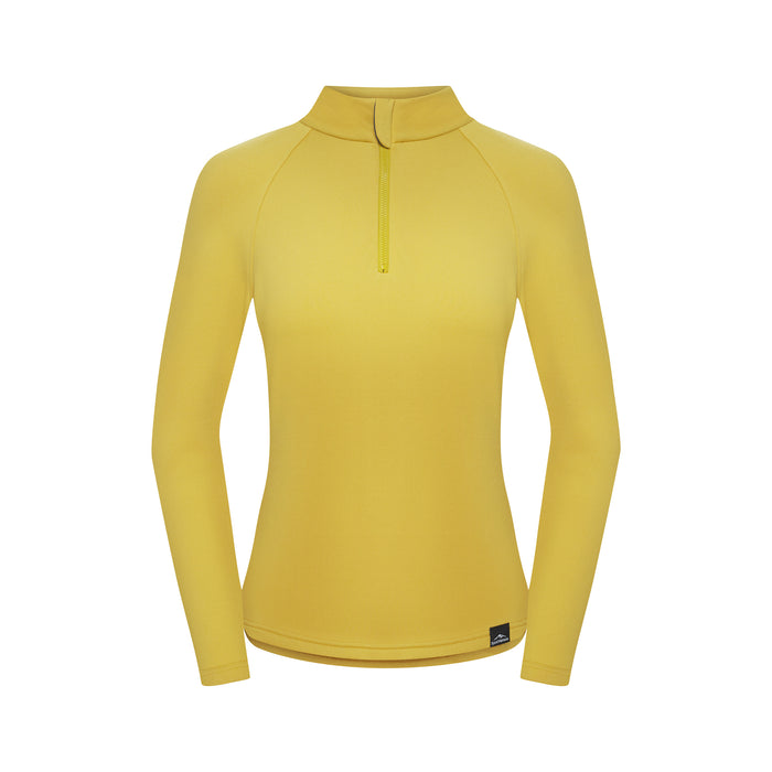 Fjord Nansen VIK 1/4 ZIP WOMEN Sweatshirt – Amber Yellow
