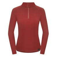 Fjord Nansen VIK 1/4 ZIP WOMEN Sweatshirt – Oaky Red