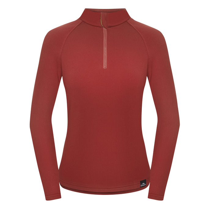 Fjord Nansen VIK 1/4 ZIP WOMEN Sweatshirt – Oaky Red