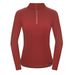 Fjord Nansen VIK 1/4 ZIP WOMEN Sweatshirt – Oaky Red