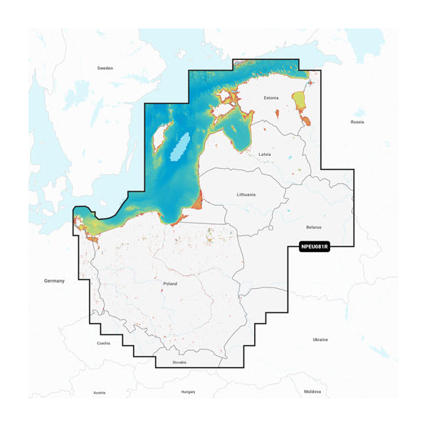 Navionics Platinum+ NPEU081R — Baltic Sea, East Coast