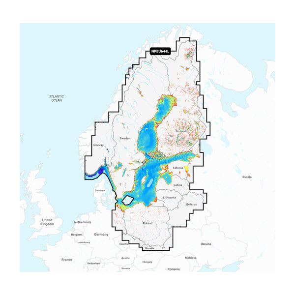 Navionics Platinum+ NPEU644L — Baltic Sea Charts
