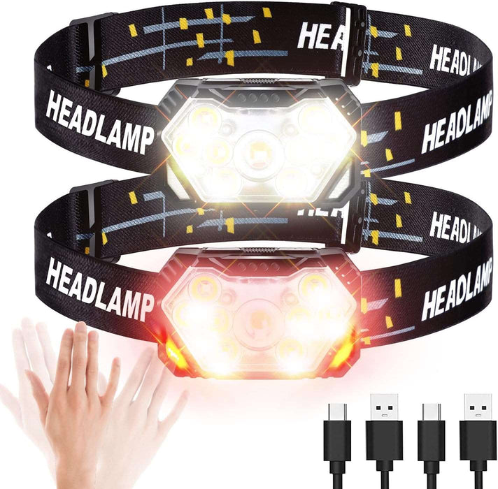 Goanddo LED Sensor Headlamp, USB Rechargeable 2500 LumenFlashlightsGoanddoOutfish