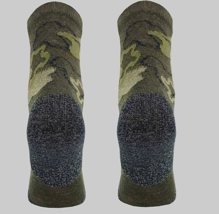 Pārgājienu zeķes Merino Vilnas haki krāsā