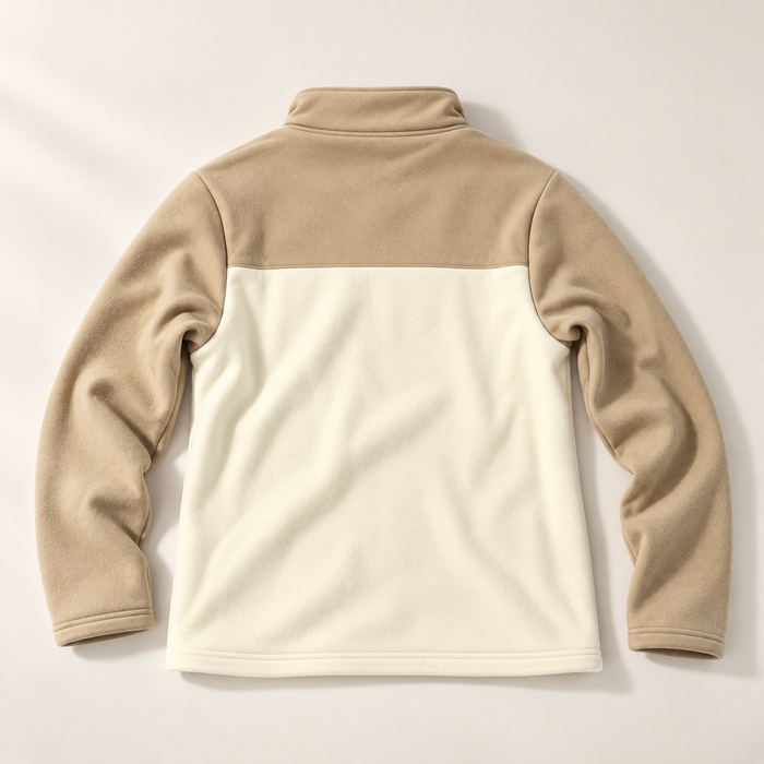 HUMTTO 37W332B-1 beige fleece — Back view