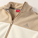 HUMTTO 37W332B-1 beige fleece — Collar, zipper and embroidered logo