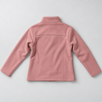 Women's HUMTTO 37W332B-3 Rose Powder fleece jacket back view
