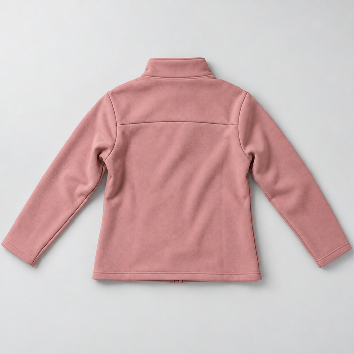 Women's HUMTTO 37W332B-3 Rose Powder fleece jacket back view
