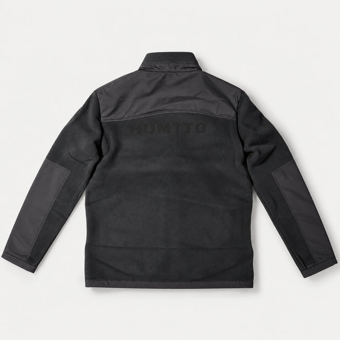 Back view of HUMTTO men's softshell jacket 38W207A-2 in Carbon Grey/Dreamy Black