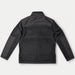Back view of HUMTTO men's softshell jacket 38W207A-2 in Carbon Grey/Dreamy Black