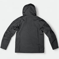 HUMTTO men's rain jacket 48C178A-3 Dreamy Black, back view