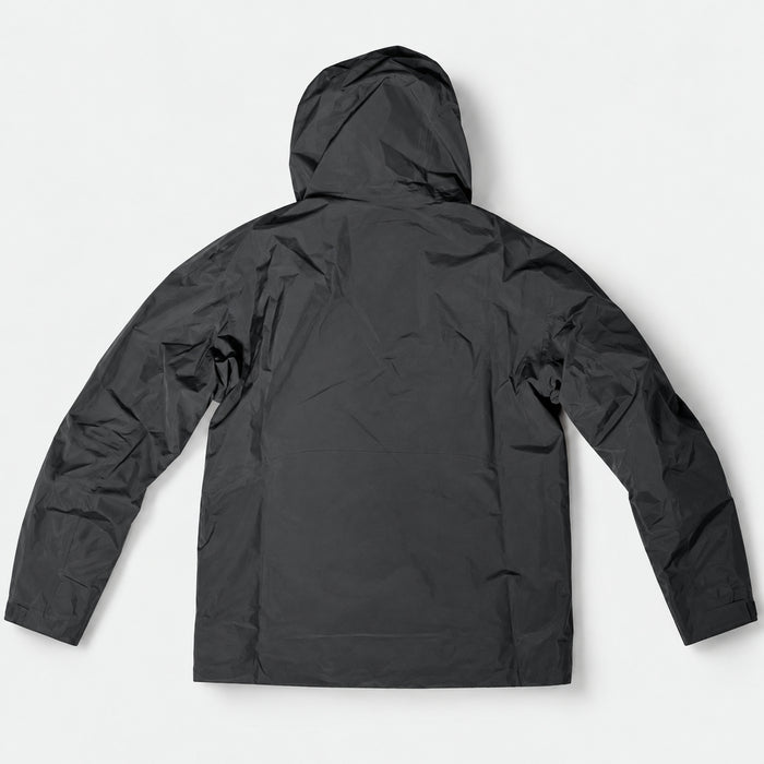 HUMTTO men's rain jacket 48C178A-3 Dreamy Black, back view