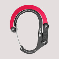 gearaid heroclip neliels karabīne, melna un sarkana, 31g, praktisks āra aksesuārs ikdienai un pārgājieniem