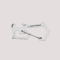 Fjord Nansen PILLER key ring - izturīgs nerūsējošā tērauda atslēgu gredzens ar pudeļu attaisāmo un skrūvgriežu funkcijām.