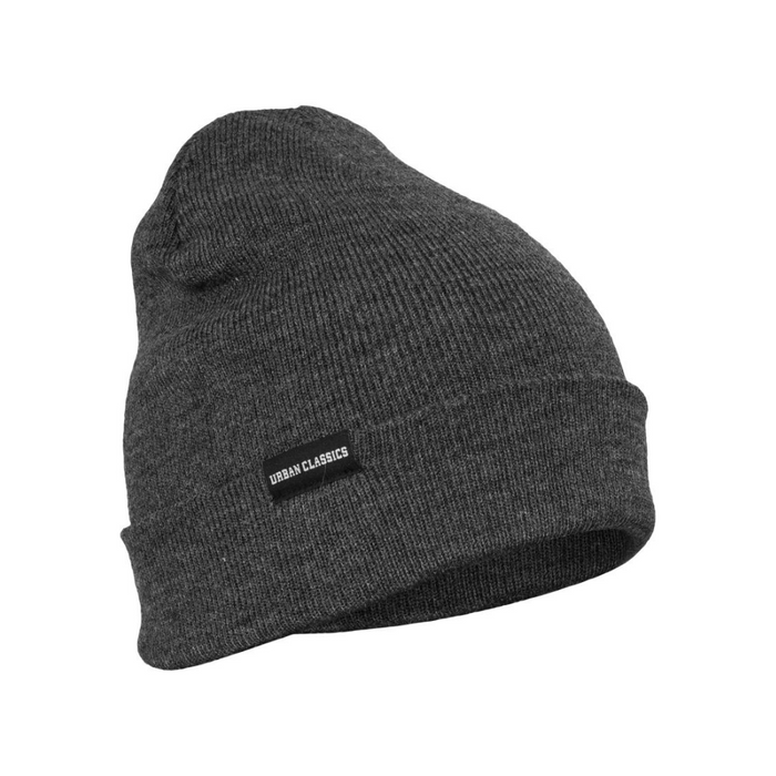 Basic Flap Beanie charcoal