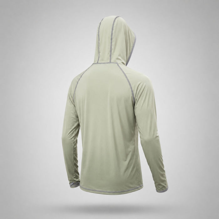 Men’s Sun Hoodie UPF 50+ with Insect Repellent Treatment — Olive Green