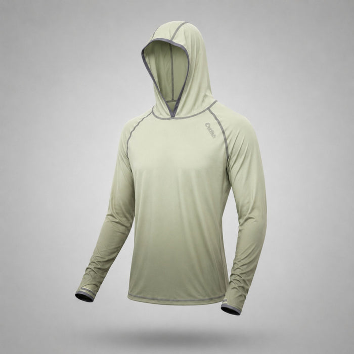 Men’s Sun Hoodie UPF 50+ with Insect Repellent Treatment — Olive Green