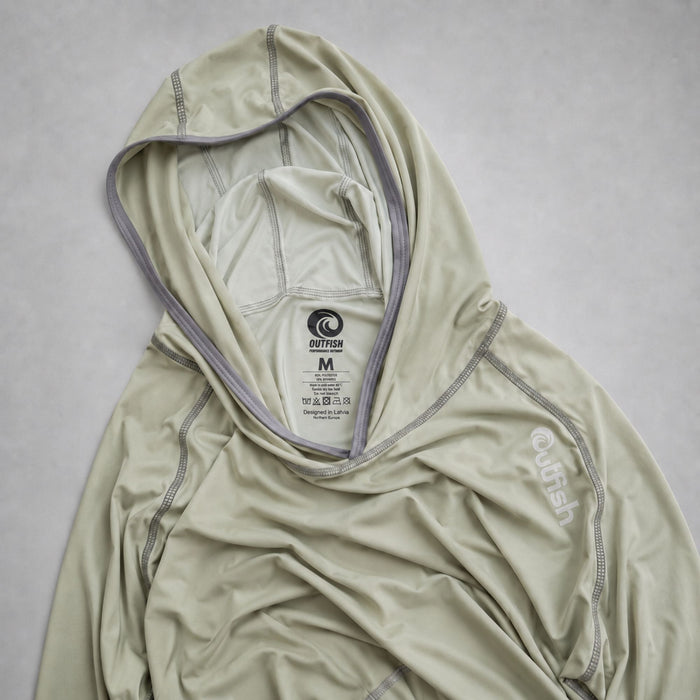 Men’s Sun Hoodie UPF 50+ with Insect Repellent Treatment — Olive Green