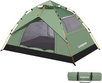 Leogreen 3-4 Person Pop Up Camping Tent