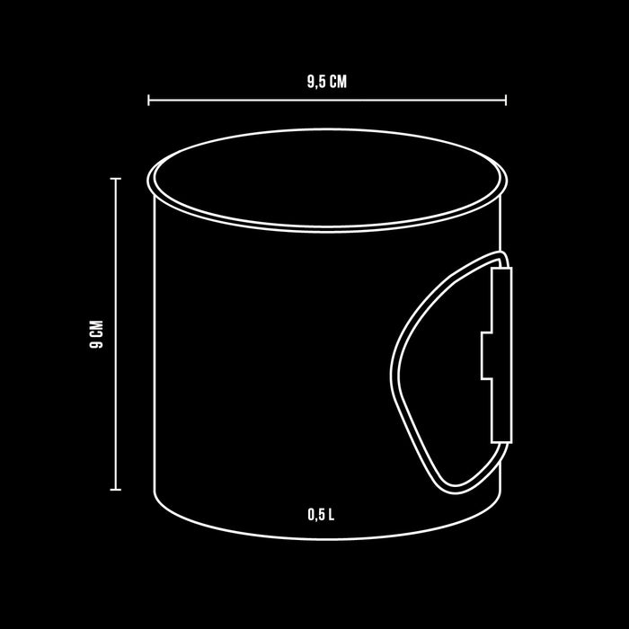 Krūze Alpinus Lugo 0.5L, 114g