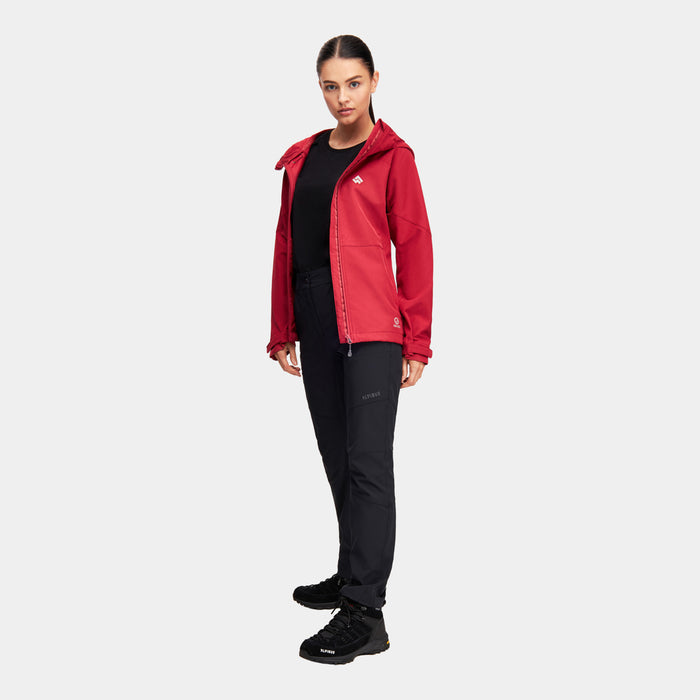 Alpinus Majadita sieviešu softshell jaka sarkana