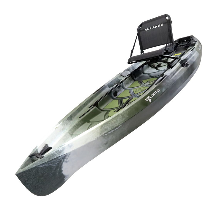nucanoe makšķerēšanas laiva, army camo, stabils atklātas klājs kajaks makšķerēšanai un medībām