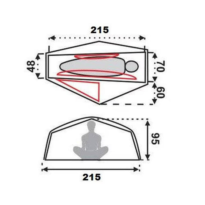 TORDIS I telts 2.0 vienvietīga