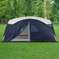 Nojumes Noma FHM Pavilion Ar Sienām un Insektu Tīklu 4,5 x 4,5 m, ar PU 2000mm aizsardzību un izturīgu Oxford audumu, piemērots āra pasākumiem. Outfish.