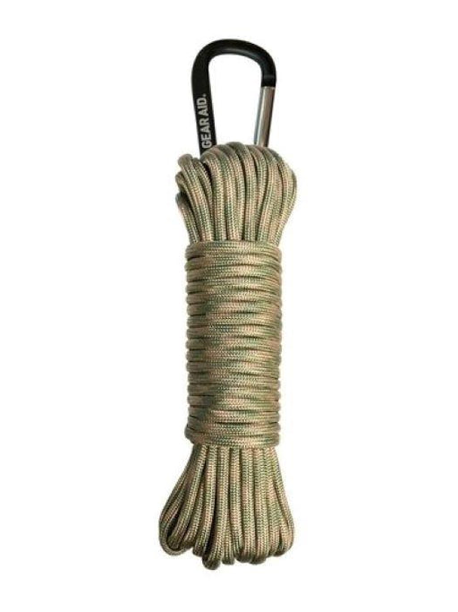 - GearAid 550 Paracord 9m lietderības aukla salvijas/iesauļojuma krāsā ar praktisko snap hook klipsu
- Izgatavota no 100% izturīga neilona, nav piemērota kāpšanai
- Ieteicama izmantošanai teltīs, veļas auklām vai izdzīvošanas aprocēm
- Tehniskie dati: garums 9m, diametrs 4mm
- GearAid