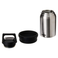 pārtikas termoss ar vakuuma izolāciju un salokāmu karoti.