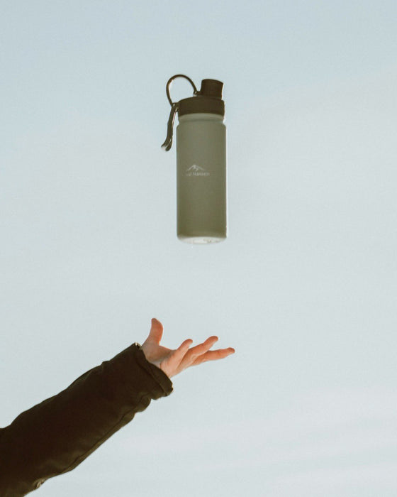 Thermal Bottle with Straw Fjord Nansen Kaldi Stainless Steel 650 ml Khaki