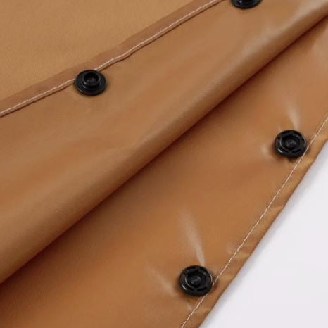 Viegls, atkārtoti lietojams lietus pončo, brūns