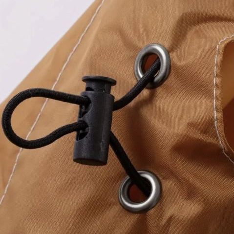 Viegls, atkārtoti lietojams lietus pončo, brūns
