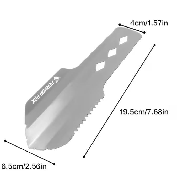 FERVOR FOX Outdoor Survival Lightweight Multi-Purpose Shovel