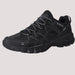 HUMTTO TrailGrip Low – sieviešu vieglas melnas pārgājienu kurpes ar EVA amortizāciju, arch atbalstu un pirkstu aizsardzību.